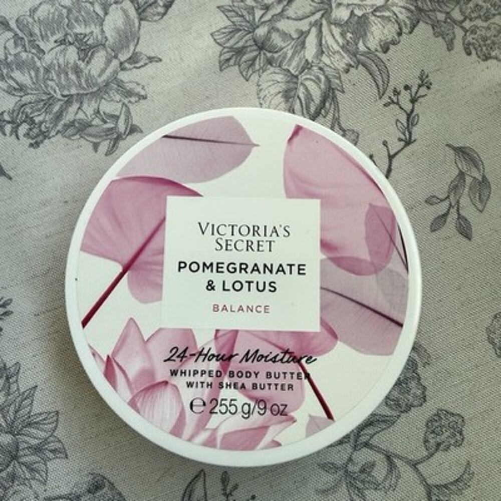 New Victoria’s Secret Pomegranate Lotus Balance Whipped Body Butter 9 Oz Lotion